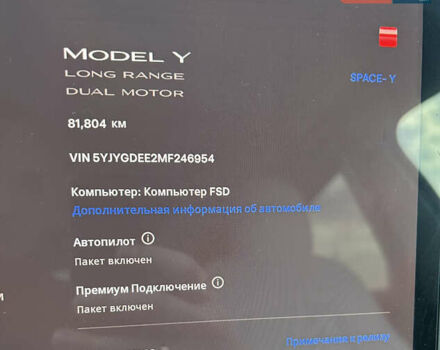 Красный Тесла Model Y, объемом двигателя 0 л и пробегом 82 тыс. км за 23900 $, фото 14 на Automoto.ua