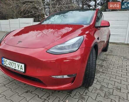 Красный Тесла Model Y, объемом двигателя 0 л и пробегом 54 тыс. км за 32500 $, фото 4 на Automoto.ua