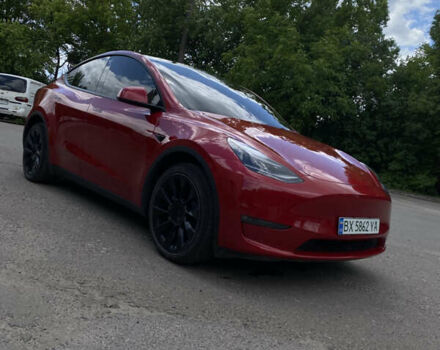 Красный Тесла Model Y, объемом двигателя 0 л и пробегом 69 тыс. км за 26000 $, фото 1 на Automoto.ua