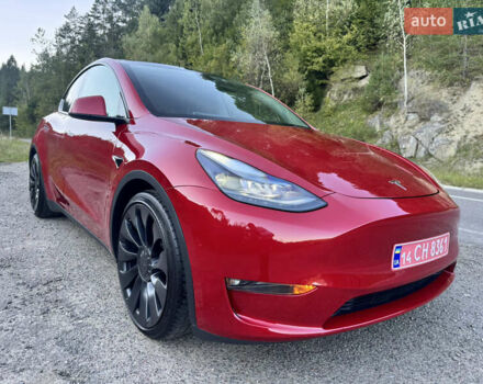 Тесла Model Y 2022 в Львове на Automoto.ua Красный Тесла Model Y, объемом двигателя 0 л и пробегом 45 тыс. км за 30999 $, фото 18 на Automoto.ua
