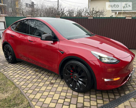 Красный Тесла Model Y, объемом двигателя 0 л и пробегом 17 тыс. км за 39900 $, фото 12 на Automoto.ua