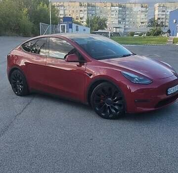 Красный Тесла Model Y, объемом двигателя 0 л и пробегом 103 тыс. км за 26300 $, фото 5 на Automoto.ua
