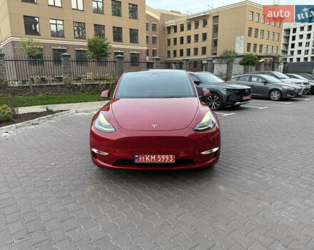 Красный Тесла Model Y, объемом двигателя 0 л и пробегом 41 тыс. км за 25400 $, фото 1 на Automoto.ua