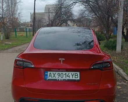 Красный Тесла Model Y, объемом двигателя 0 л и пробегом 51 тыс. км за 27500 $, фото 3 на Automoto.ua