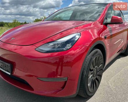 Красный Тесла Model Y, объемом двигателя 0 л и пробегом 54 тыс. км за 27500 $, фото 3 на Automoto.ua