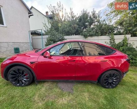 Красный Тесла Model Y, объемом двигателя 0 л и пробегом 85 тыс. км за 20500 $, фото 3 на Automoto.ua