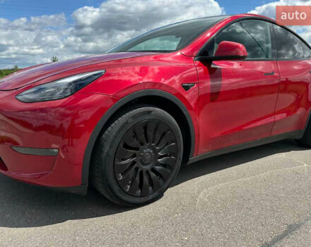 Красный Тесла Model Y, объемом двигателя 0 л и пробегом 54 тыс. км за 27500 $, фото 1 на Automoto.ua