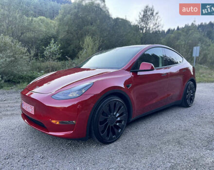 Тесла Model Y 2022 в Львове на Automoto.ua Красный Тесла Model Y, объемом двигателя 0 л и пробегом 45 тыс. км за 30999 $, фото 9 на Automoto.ua