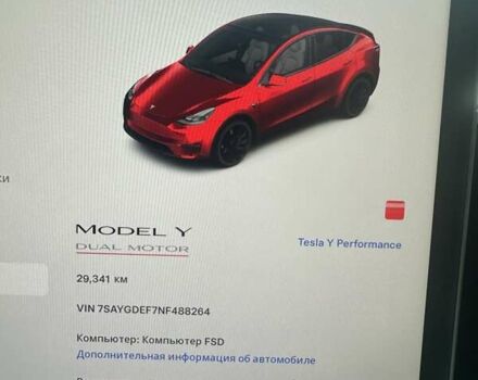 Красный Тесла Model Y, объемом двигателя 0 л и пробегом 29 тыс. км за 35000 $, фото 7 на Automoto.ua