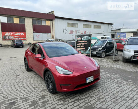 Красный Тесла Model Y, объемом двигателя 0 л и пробегом 50 тыс. км за 34999 $, фото 1 на Automoto.ua