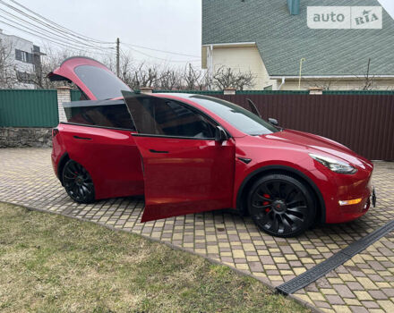 Червоний Тесла Model Y, об'ємом двигуна 0 л та пробігом 17 тис. км за 41500 $, фото 16 на Automoto.ua