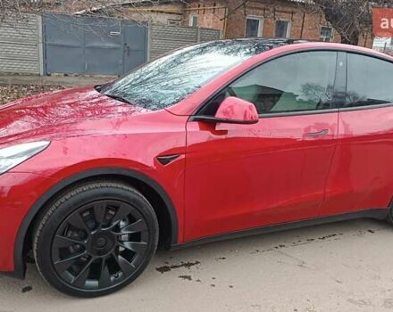 Красный Тесла Model Y, объемом двигателя 0 л и пробегом 51 тыс. км за 27500 $, фото 1 на Automoto.ua