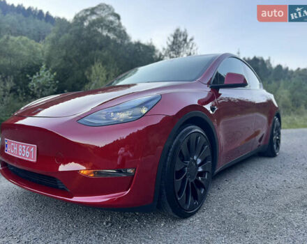 Тесла Model Y 2022 в Львове на Automoto.ua Красный Тесла Model Y, объемом двигателя 0 л и пробегом 45 тыс. км за 30999 $, фото 10 на Automoto.ua