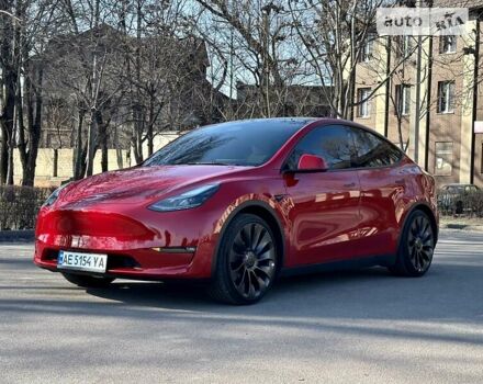 Красный Тесла Model Y, объемом двигателя 0 л и пробегом 9 тыс. км за 43000 $, фото 1 на Automoto.ua