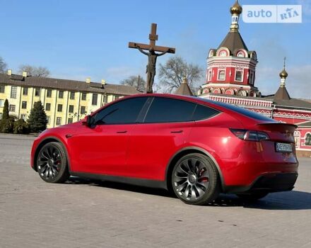 Красный Тесла Model Y, объемом двигателя 0 л и пробегом 9 тыс. км за 43000 $, фото 18 на Automoto.ua