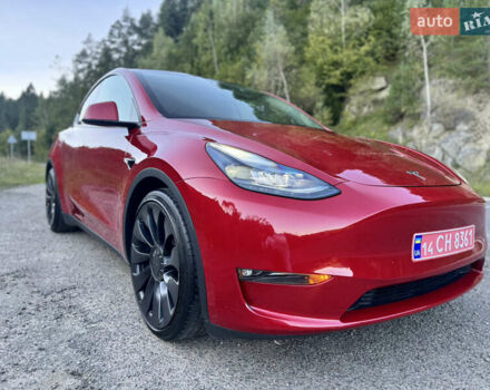 Тесла Model Y 2022 в Львове на Automoto.ua Красный Тесла Model Y, объемом двигателя 0 л и пробегом 45 тыс. км за 30999 $, фото 11 на Automoto.ua