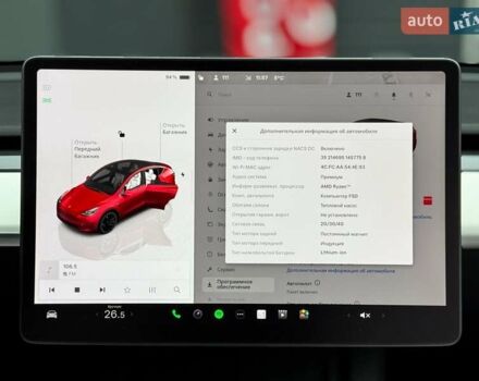 Червоний Тесла Model Y, об'ємом двигуна 0 л та пробігом 25 тис. км за 30999 $, фото 22 на Automoto.ua