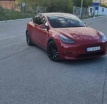 Красный Тесла Model Y, объемом двигателя 0 л и пробегом 103 тыс. км за 26300 $, фото 4 на Automoto.ua