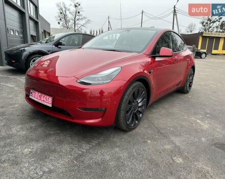 Красный Тесла Model Y, объемом двигателя 0 л и пробегом 54 тыс. км за 27000 $, фото 7 на Automoto.ua