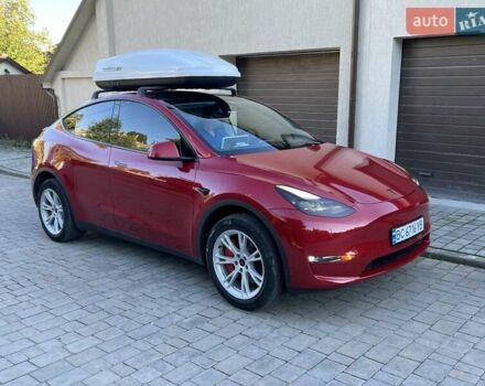 Красный Тесла Model Y, объемом двигателя 0 л и пробегом 46 тыс. км за 28888 $, фото 2 на Automoto.ua