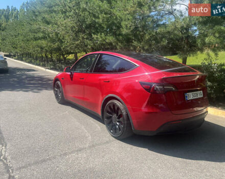 Красный Тесла Model Y, объемом двигателя 0 л и пробегом 2 тыс. км за 34000 $, фото 5 на Automoto.ua