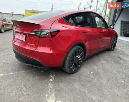 Красный Тесла Model Y, объемом двигателя 0 л и пробегом 54 тыс. км за 27000 $, фото 3 на Automoto.ua
