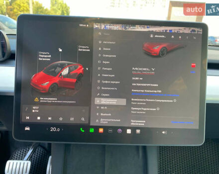 Красный Тесла Model Y, объемом двигателя 0 л и пробегом 24 тыс. км за 34999 $, фото 14 на Automoto.ua