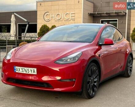 Красный Тесла Model Y, объемом двигателя 0 л и пробегом 10 тыс. км за 29500 $, фото 1 на Automoto.ua