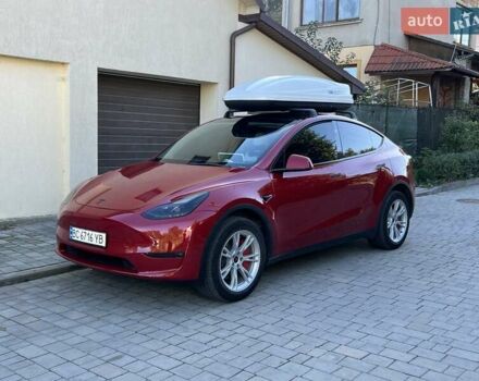 Красный Тесла Model Y, объемом двигателя 0 л и пробегом 46 тыс. км за 28888 $, фото 35 на Automoto.ua