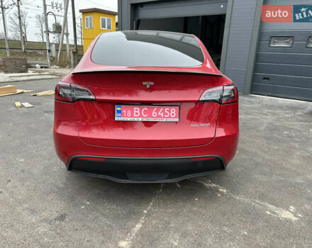 Красный Тесла Model Y, объемом двигателя 0 л и пробегом 54 тыс. км за 27000 $, фото 1 на Automoto.ua