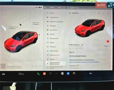 Красный Тесла Model Y, объемом двигателя 0 л и пробегом 1 тыс. км за 33500 $, фото 3 на Automoto.ua