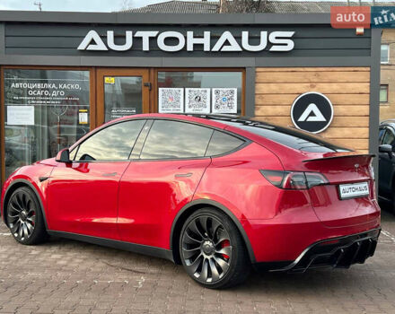 Красный Тесла Model Y, объемом двигателя 0 л и пробегом 24 тыс. км за 32999 $, фото 7 на Automoto.ua