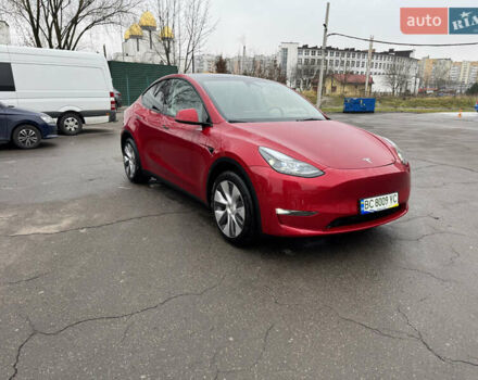 Красный Тесла Model Y, объемом двигателя 0 л и пробегом 46 тыс. км за 26300 $, фото 1 на Automoto.ua