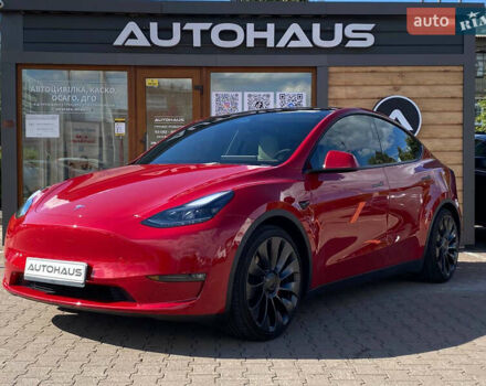 Красный Тесла Model Y, объемом двигателя 0 л и пробегом 24 тыс. км за 34999 $, фото 2 на Automoto.ua