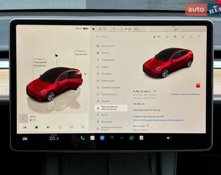 Красный Тесла Model Y, объемом двигателя 0 л и пробегом 43 тыс. км за 31999 $, фото 18 на Automoto.ua