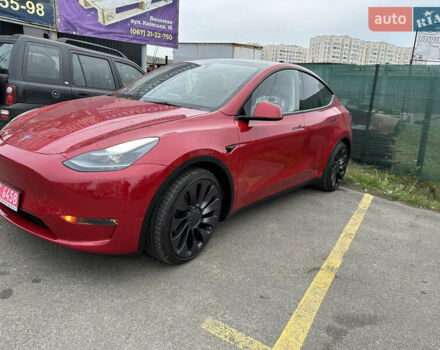 Красный Тесла Model Y, объемом двигателя 0 л и пробегом 54 тыс. км за 27000 $, фото 15 на Automoto.ua