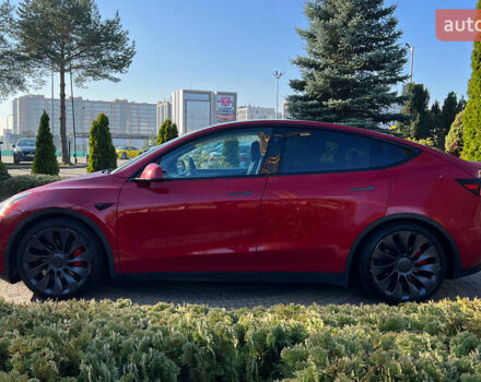 Красный Тесла Model Y, объемом двигателя 0 л и пробегом 26 тыс. км за 29800 $, фото 3 на Automoto.ua