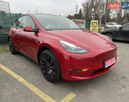 Красный Тесла Model Y, объемом двигателя 0 л и пробегом 54 тыс. км за 27000 $, фото 13 на Automoto.ua