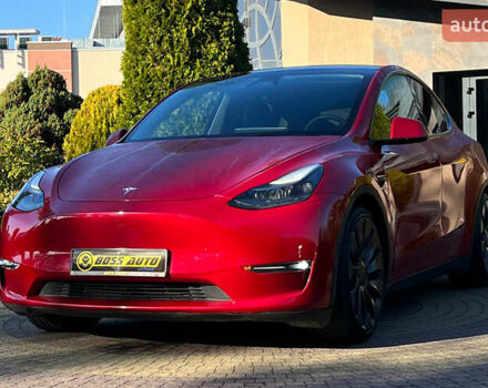 Красный Тесла Model Y, объемом двигателя 0 л и пробегом 26 тыс. км за 29800 $, фото 2 на Automoto.ua
