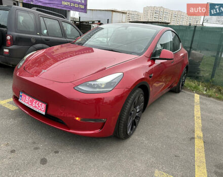 Красный Тесла Model Y, объемом двигателя 0 л и пробегом 54 тыс. км за 27000 $, фото 11 на Automoto.ua