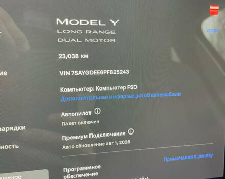 Красный Тесла Model Y, объемом двигателя 0 л и пробегом 23 тыс. км за 26200 $, фото 5 на Automoto.ua