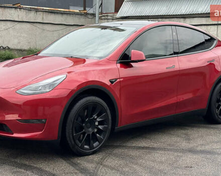 Красный Тесла Model Y, объемом двигателя 0 л и пробегом 57 тыс. км за 27500 $, фото 1 на Automoto.ua
