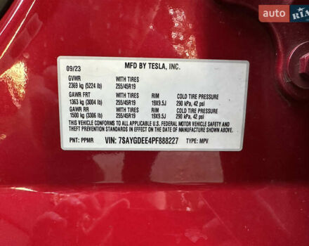 Красный Тесла Model Y, объемом двигателя 0 л и пробегом 50 тыс. км за 23900 $, фото 10 на Automoto.ua