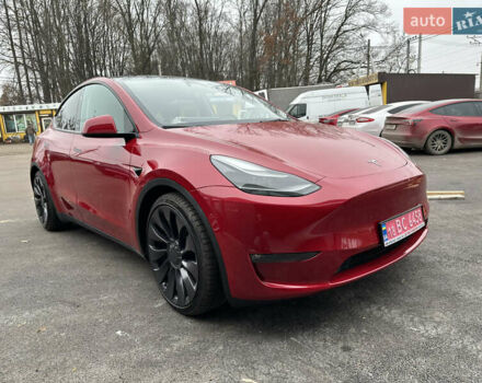 Красный Тесла Model Y, объемом двигателя 0 л и пробегом 54 тыс. км за 27000 $, фото 5 на Automoto.ua