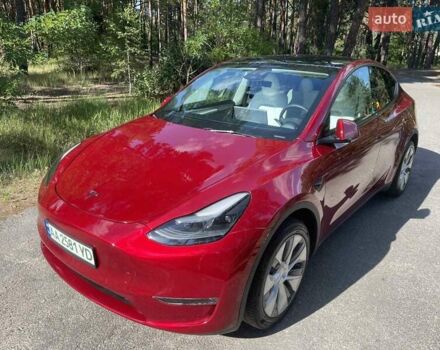Красный Тесла Model Y, объемом двигателя 0 л и пробегом 26 тыс. км за 39500 $, фото 2 на Automoto.ua