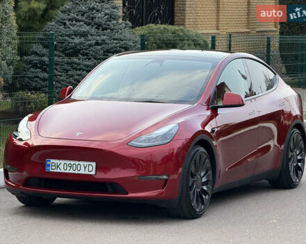 Красный Тесла Model Y, объемом двигателя 0 л и пробегом 4 тыс. км за 34999 $, фото 3 на Automoto.ua