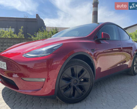 Красный Тесла Model Y, объемом двигателя 0 л и пробегом 2 тыс. км за 34500 $, фото 1 на Automoto.ua