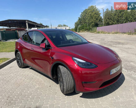 Красный Тесла Model Y, объемом двигателя 0 л и пробегом 2 тыс. км за 34500 $, фото 3 на Automoto.ua