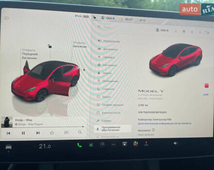Красный Тесла Model Y, объемом двигателя 0 л и пробегом 2 тыс. км за 34500 $, фото 42 на Automoto.ua