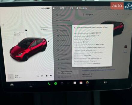 Красный Тесла Model Y, объемом двигателя 0 л и пробегом 42 тыс. км за 33900 $, фото 17 на Automoto.ua